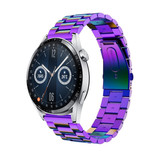 Strap-it® Huawei Watch GT 3 46mm stalen band (regenboog) Strap-it® Huawei Watch GT 3 46mm stalen band (regenboog)