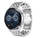 Strap-it® Strap-it Huawei Watch GT 3 46mm stalen draak band (zilver)