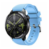 Strap-it® Huawei Watch GT 3 46mm siliconen bandje (zand blauw)