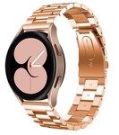 Strap-it® Strap-it Samsung Galaxy Watch 4 - 44mm stalen band (rosé goud)