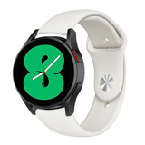 Strap-it® Samsung Galaxy Watch 4 - 44mm sport band (wit)