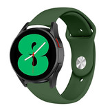 Strap-it® Samsung Galaxy Watch 4 - 44mm sport band (legergroen)