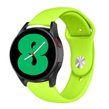 Strap-it® Samsung Galaxy Watch 4 - 44mm sport band (lichtgroen)