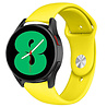 Strap-it® Strap-it Samsung Galaxy Watch 4 - 44mm sport band (geel) Strap-it® Strap-it Samsung Galaxy Watch 4 - 44mm sport band (geel)