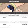 Strap-it® Strap-it Samsung Galaxy Watch 4 - 44mm sport band (geel) Strap-it® Strap-it Samsung Galaxy Watch 4 - 44mm sport band (geel)