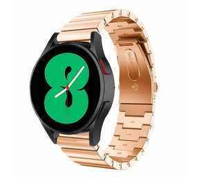 Strap-it® Samsung Galaxy Watch 4 - 44mm metalen bandje (rosé goud) Strap-it® Samsung Galaxy Watch 4 - 44mm metalen bandje (rosé goud)