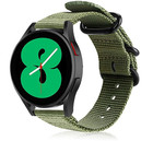 Strap-it® Strap-it Samsung Galaxy Watch 4 - 44mm nylon gesp band (groen)