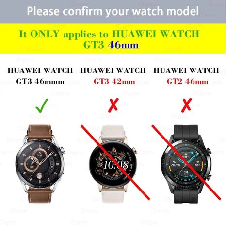 Strap-it® Strap-it Huawei Watch GT 3 46mm screen protector full cover