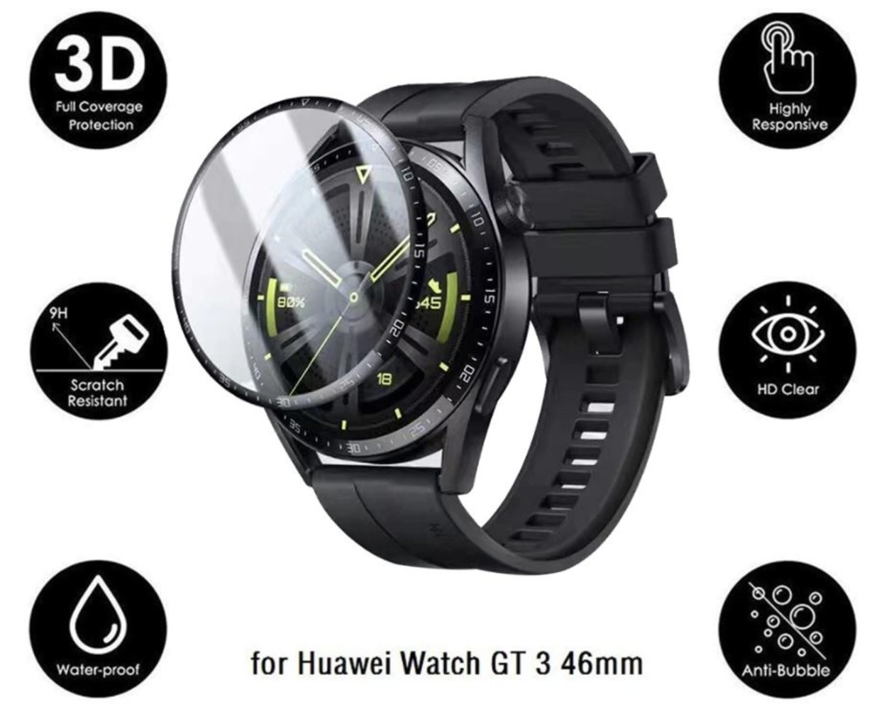 Strap-it® Strap-it Huawei Watch GT 3 46mm screen protector full cover