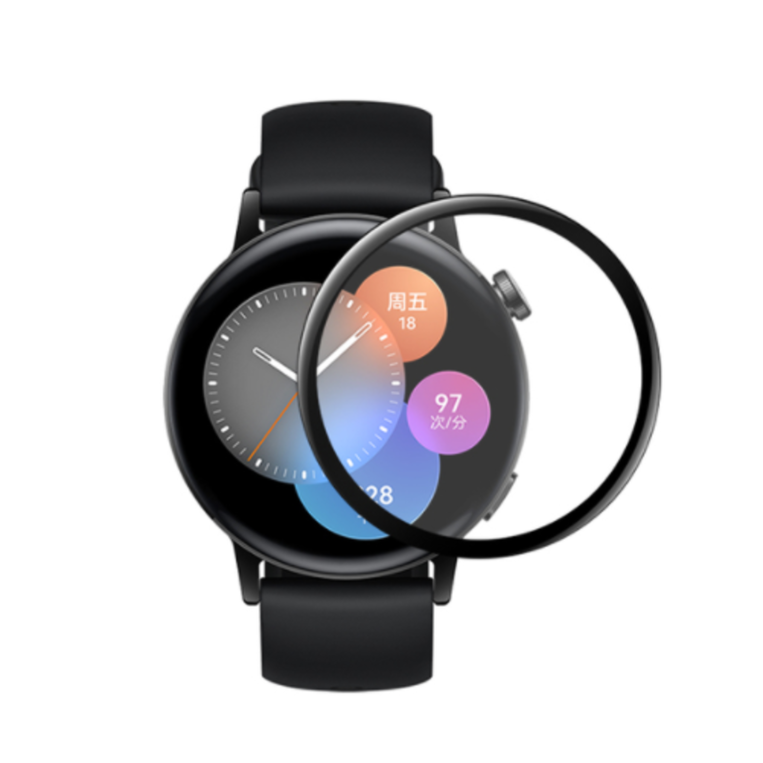 Huawei Watch GT 3 42mm screen protector full cover Smartwatchbanden