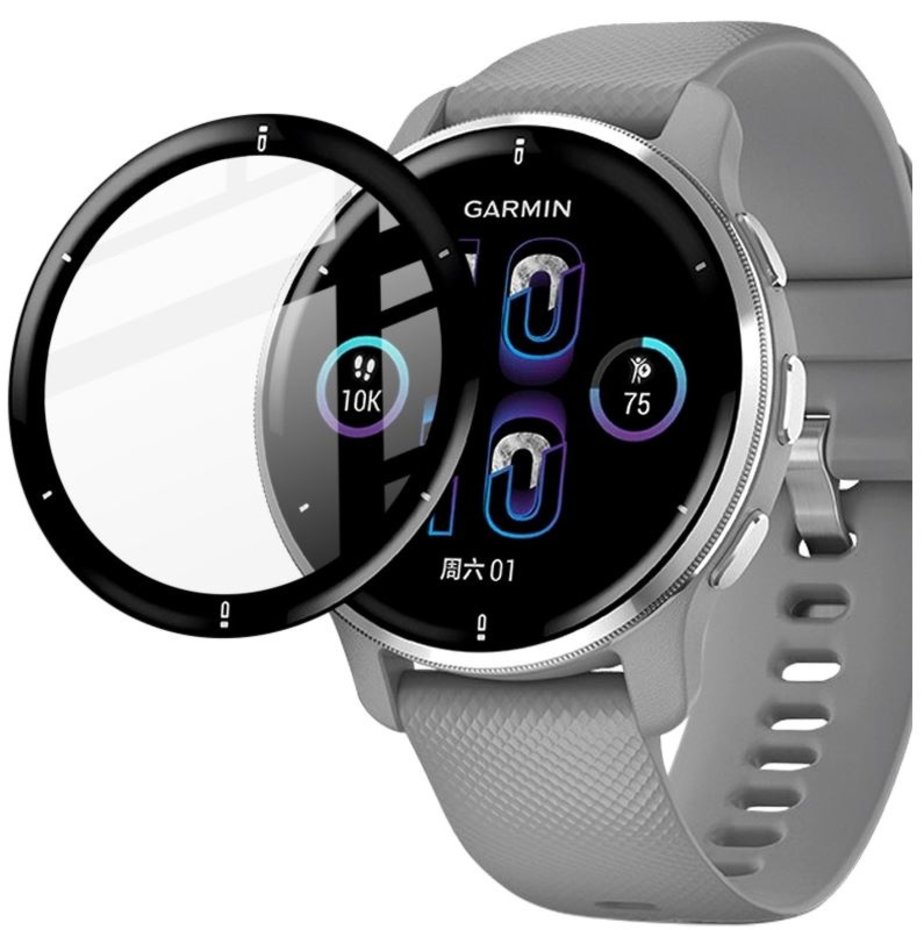 Garmin Venu 2 Plus screen protector full cover Smartwatchbanden.nl
