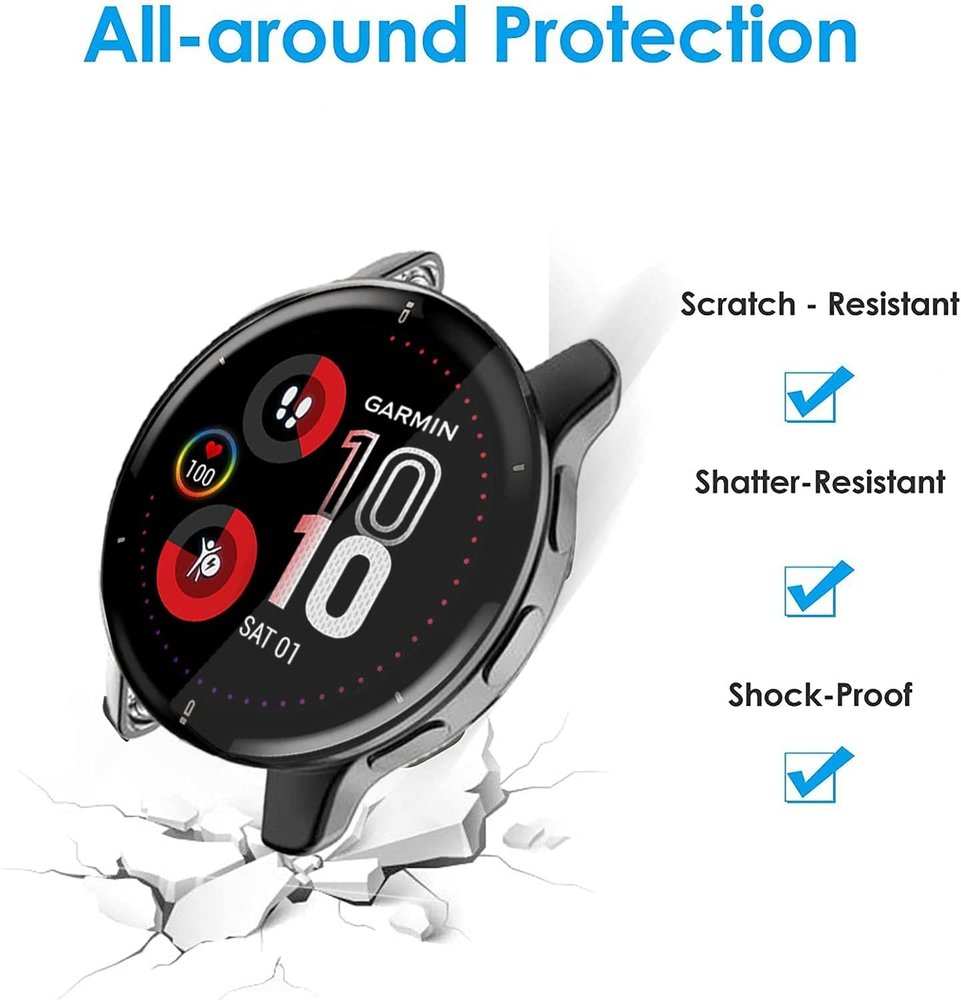 Strap-it® Strap-it Garmin Venu 2 Plus TPU case (zwart)