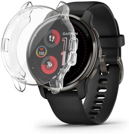 Strap-it® Strap-it Garmin Venu 2 Plus TPU case (transparant)