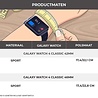 Strap-it® Strap-it Samsung Galaxy Watch 4 Classic 46mm sport band (zwart/grijs) Strap-it® Strap-it Samsung Galaxy Watch 4 Classic 46mm sport band (zwart/grijs)