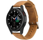Strap-it® Strap-it Samsung Galaxy Watch 4 Classic 46mm leren bandje (bruin)