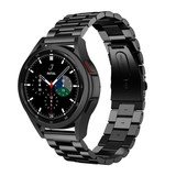 Strap-it® Samsung Galaxy Watch 4 Classic 46mm stalen band (zwart)
