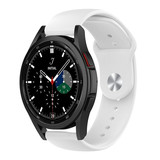 Strap-it® Samsung Galaxy Watch 4 Classic 46mm sport band (wit) Strap-it® Samsung Galaxy Watch 4 Classic 46mm sport band (wit)