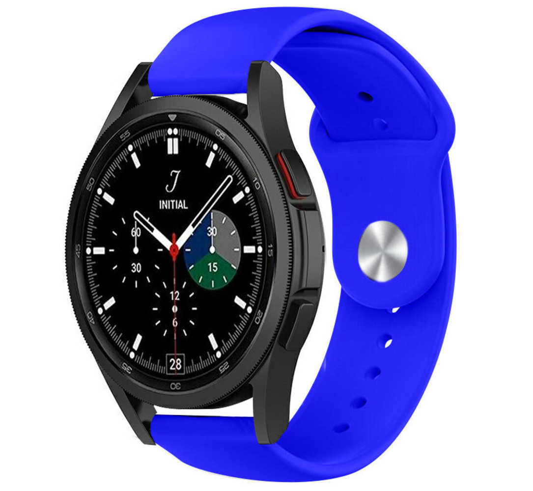 Strap-it® Strap-it Samsung Galaxy Watch 4 Classic 46mm sport band (blauw)