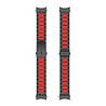 Strap-it® Strap-it Samsung Galaxy Watch 4 Classic 46mm stalen schakel band (zwart/rood) Strap-it® Strap-it Samsung Galaxy Watch 4 Classic 46mm stalen schakel band (zwart/rood)
