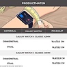Strap-it® Strap-it Samsung Galaxy Watch 4 Classic 46mm stalen schakel band (zwart/rood) Strap-it® Strap-it Samsung Galaxy Watch 4 Classic 46mm stalen schakel band (zwart/rood)