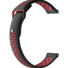 Strap-it® Strap-it Amazfit GTR 3 (Pro) sport band (zwart/rood) Strap-it® Strap-it Amazfit GTR 3 (Pro) sport band (zwart/rood)