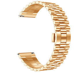 Strap-it® Fossil Gen 6 - 44mm Presidential stalen band (rosé goud)