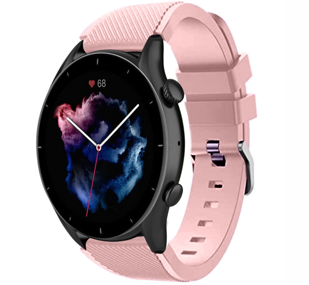 Strap-it® Strap-it Amazfit GTR 3 (Pro) siliconen bandje (roze)