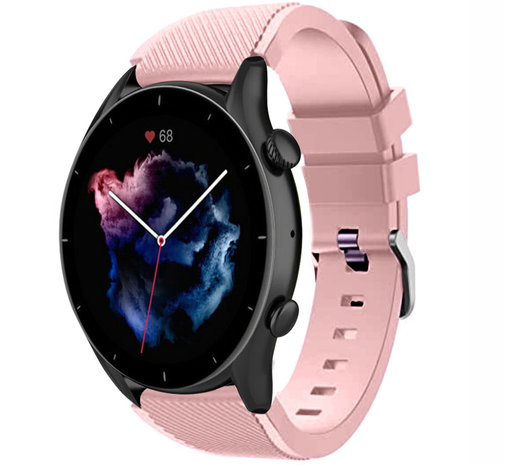 Strap-it® Strap-it Amazfit GTR 3 (Pro) siliconen bandje (roze)