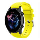 Strap-it® Amazfit GTR 3 (Pro) siliconen bandje (geel)