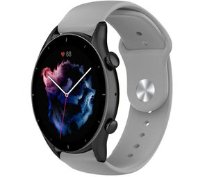 Strap-it® Amazfit GTR 3 (Pro) sport band (grijs)