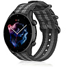 Strap-it® Strap-it Amazfit GTR 3 (Pro) nylon gesp band (zwart/grijs) Strap-it® Strap-it Amazfit GTR 3 (Pro) nylon gesp band (zwart/grijs)