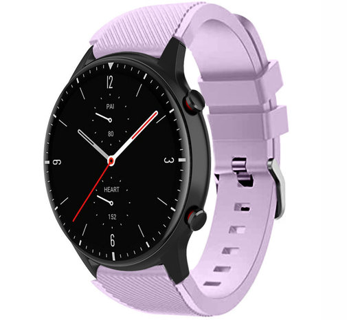Strap-it® Strap-it Amazfit GTR 2 siliconen bandje (lila)