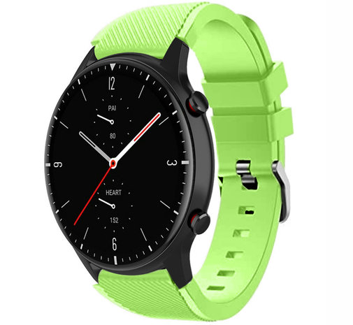 Strap-it® Strap-it Amazfit GTR 2 siliconen bandje (lichtgroen)