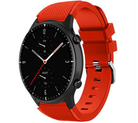 Strap-it® Amazfit GTR 2 siliconen bandje (rood)