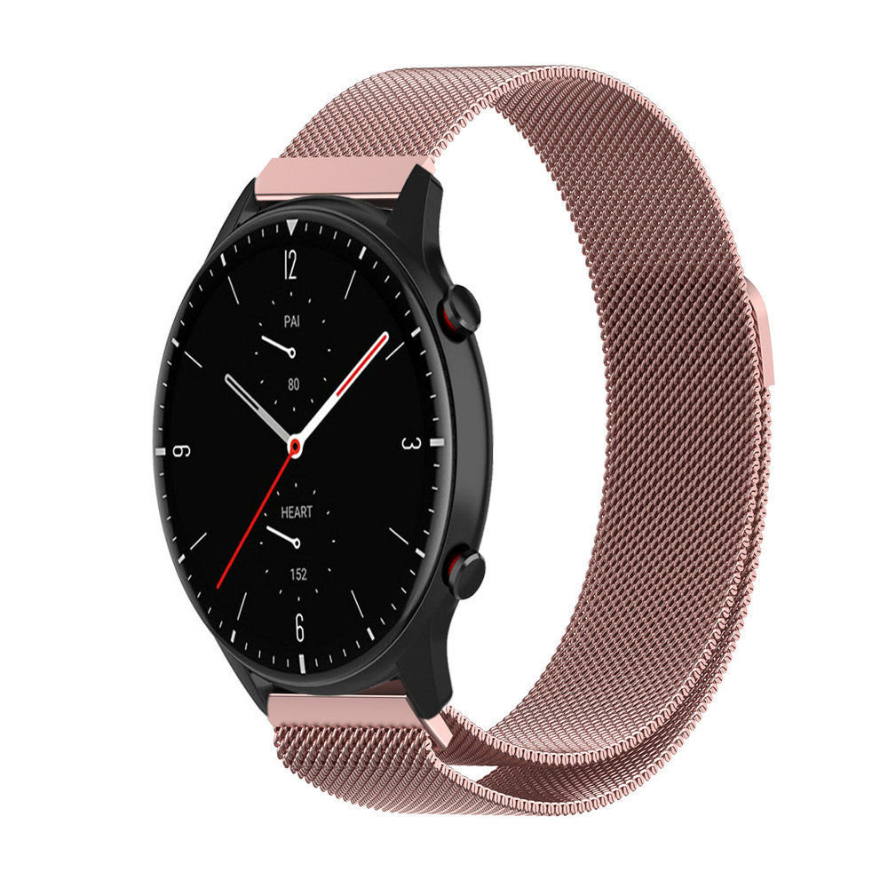 Strap-it® Strap-it Amazfit GTR 2 Milanese band (roze)