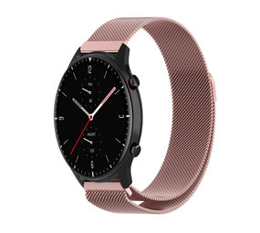 Strap-it® Amazfit GTR 2 Milanese band (roze)
