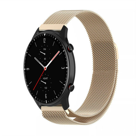 Strap-it® Strap-it Amazfit GTR 2 Milanese band (champagne)
