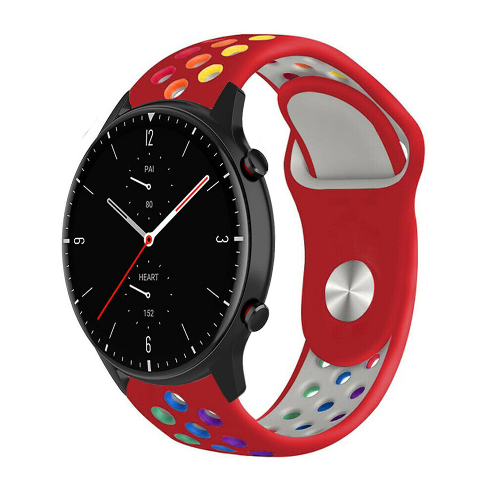 Strap-it® Strap-it Amazfit GTR 2 sport band (rood kleurrijk) Strap-it® Strap-it Amazfit GTR 2 sport band (rood kleurrijk)