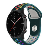 Strap-it® Amazfit GTR 2 sport band (dennengroen kleurrijk) Strap-it® Amazfit GTR 2 sport band (dennengroen kleurrijk)