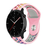 Strap-it® Amazfit GTR 2 sport band (roze kleurrijk)