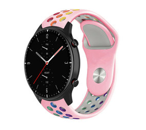 Strap-it® Amazfit GTR 2 sport band (roze kleurrijk)
