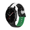 Strap-it® Strap-it Amazfit GTR 2 triple sport band (zwart-wit-groen) Strap-it® Strap-it Amazfit GTR 2 triple sport band (zwart-wit-groen)