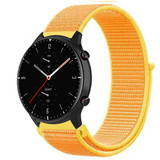 Strap-it® Amazfit GTR 2 nylon band (lichtgeel)