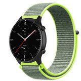 Strap-it® Amazfit GTR 2 nylon band (fluoriserend)