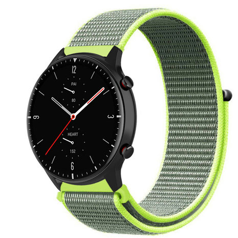 Strap-it® Strap-it Amazfit GTR 2 nylon band (fluoriserend) Strap-it® Strap-it Amazfit GTR 2 nylon band (fluoriserend)
