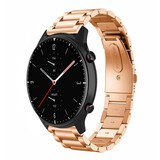 Strap-it® Amazfit GTR 2 stalen band (rosé goud) Strap-it® Amazfit GTR 2 stalen band (rosé goud)