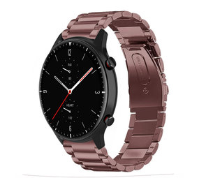 Strap-it® Amazfit GTR 2 stalen band (brons-goud)