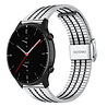 Strap-it® Strap-it Amazfit GTR 2 roestvrij stalen band (zilver/zwart) Strap-it® Strap-it Amazfit GTR 2 roestvrij stalen band (zilver/zwart)