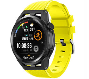 Strap-it® Huawei Watch GT Runner siliconen bandje (geel)