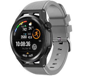 Strap-it® Huawei Watch GT Runner siliconen bandje (grijs)